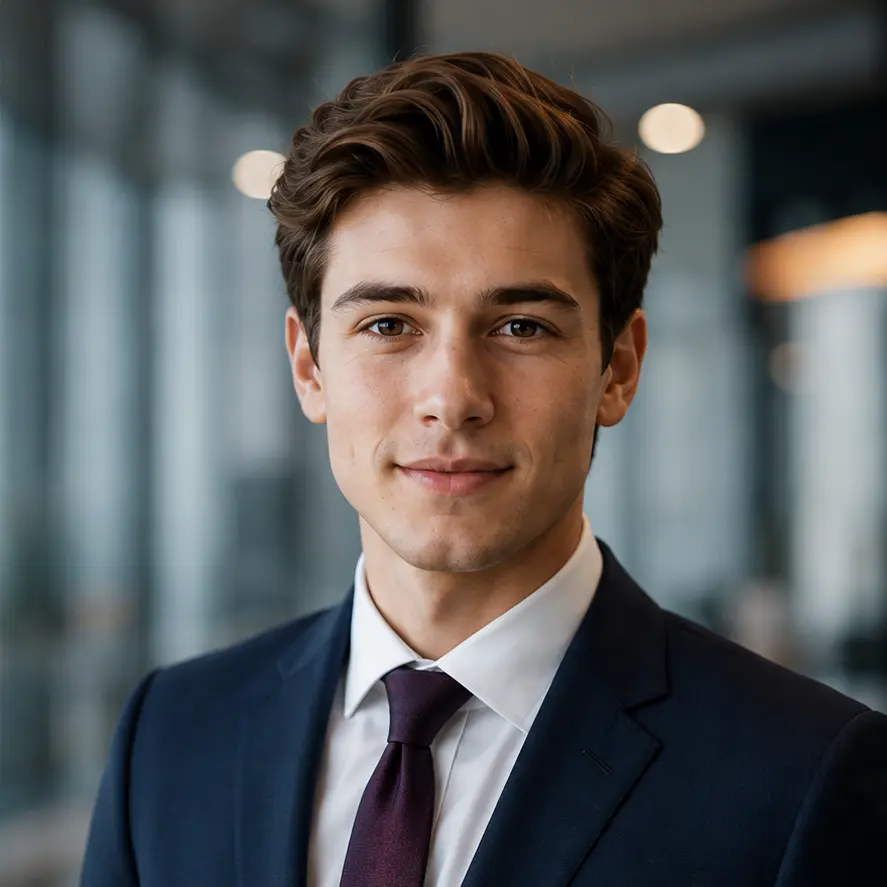 Professional portrait after transformation